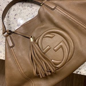 GUCCI HANDBAG / NEIMAN MARCUS EXCLUSIVE / BROWN